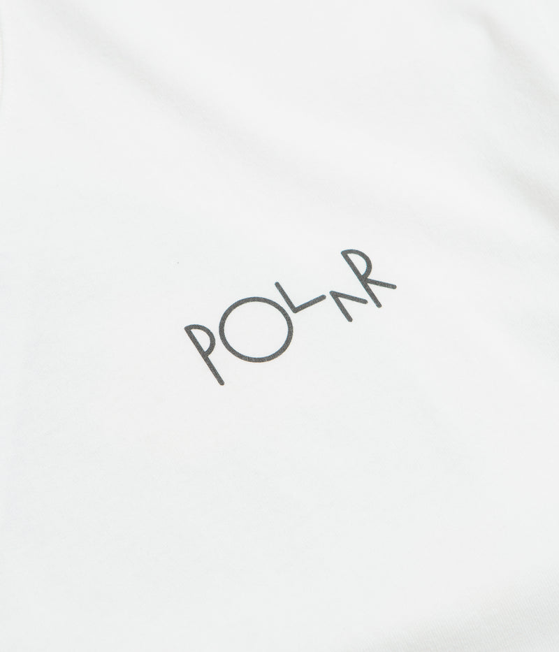 Polar Martas Roses Fill Logo T-Shirt in White