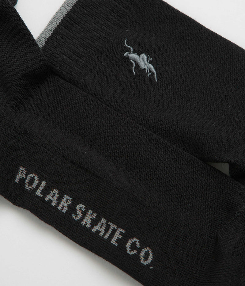 Polar No Complies Forever Socks in Black and Grey