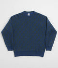 Polar P Pattern George Sweatshirt in Blue and Green