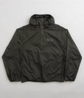 Polar Packable Anorak Jacket in Dirty Black