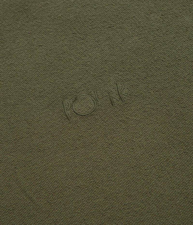 Polar Reversed Crewneck Sweatshirt in Army Green
