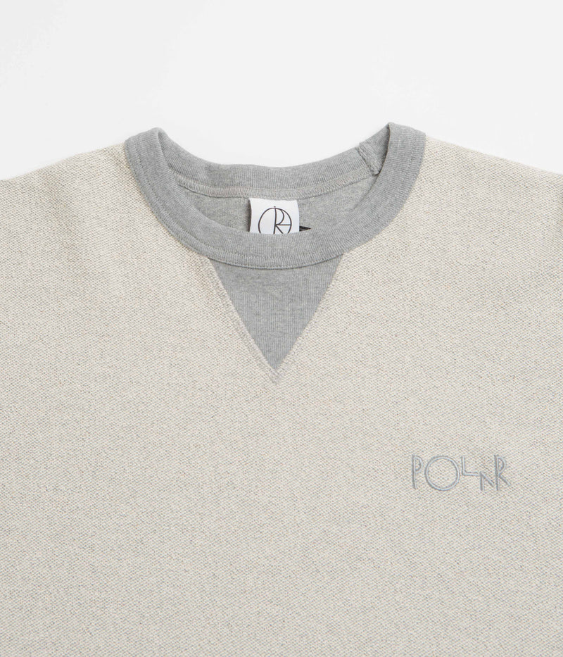 Polar Reversed Crewneck Sweatshirt in Heather Grey