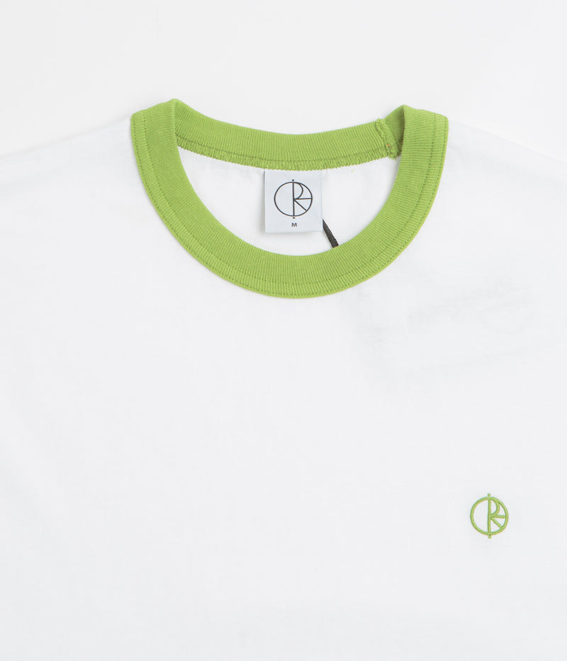 Polar Ringer T-Shirt in White and Peridot