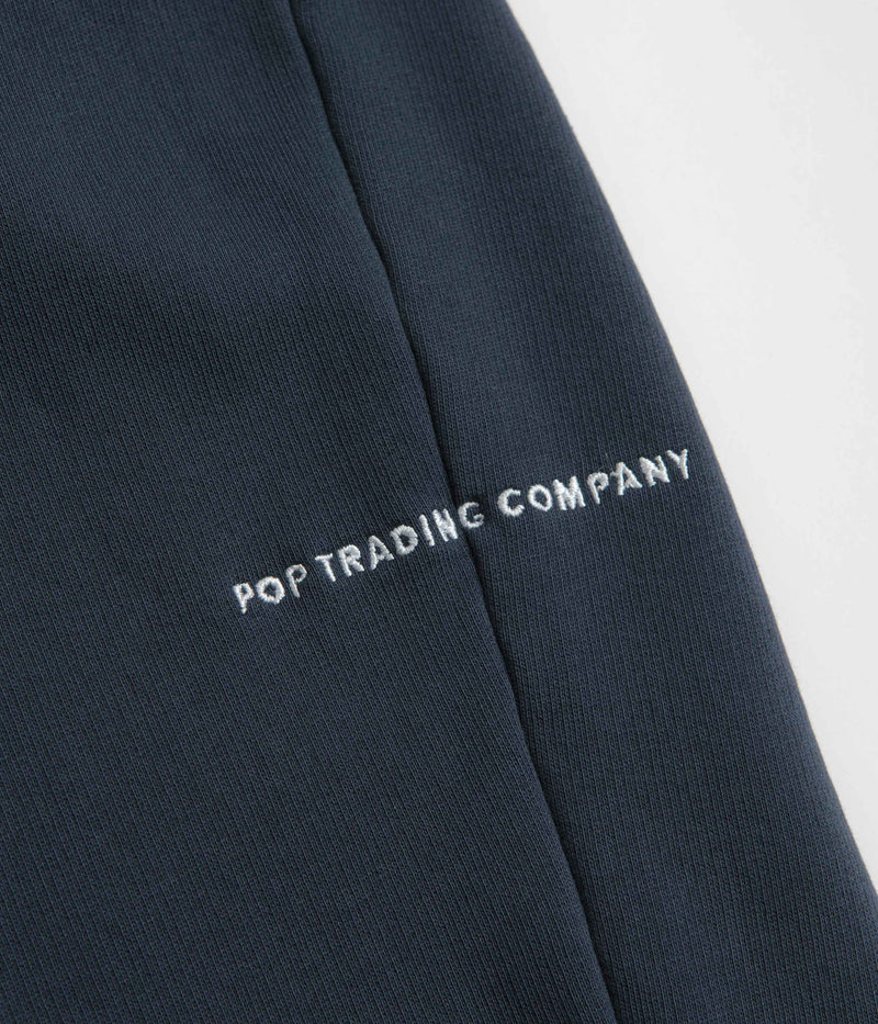 Pop Trading Company 1/2 Zip Sweatshirt in Navy