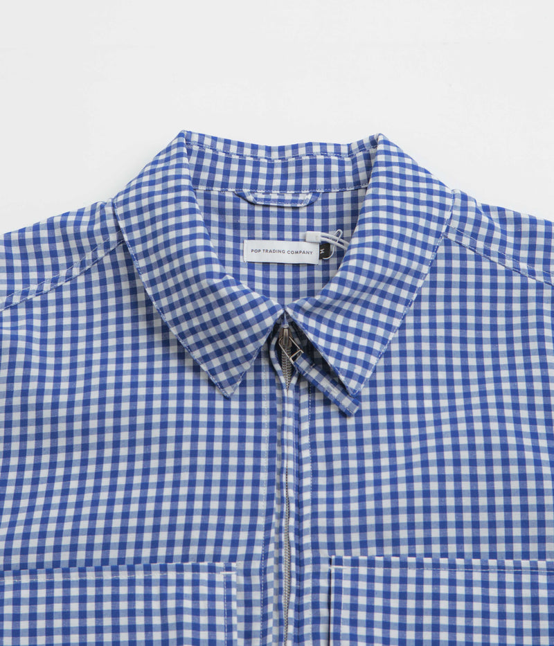 Pop Trading Company Checked Boxer Overshirt in Checked