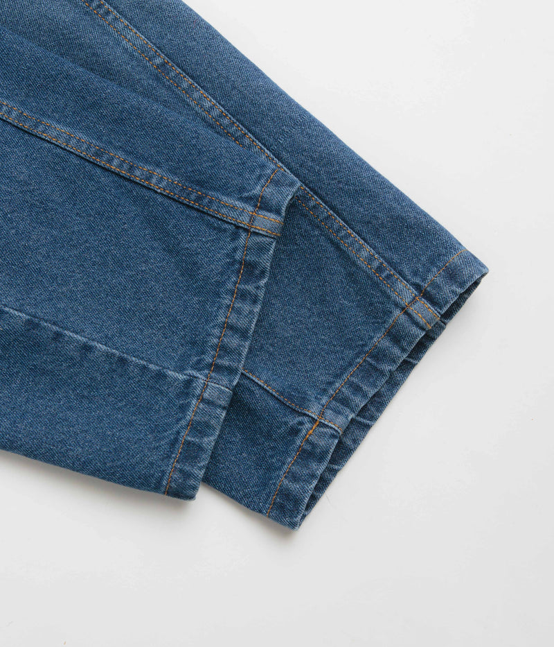 Pop Trading Company DRS Denim Seam Pants in Washed Denim