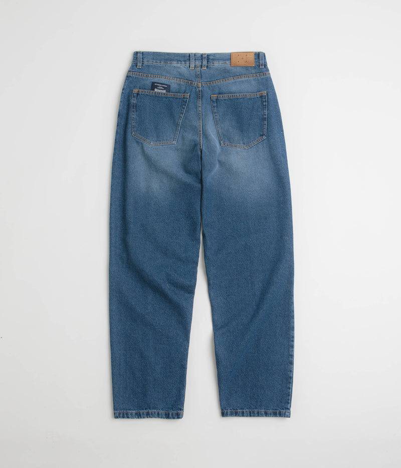 Pop Trading Company DRS Denim Seam Pants in Washed Denim