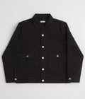 Pop Trading Company Full Button Denim Jacket in Rinsed Black