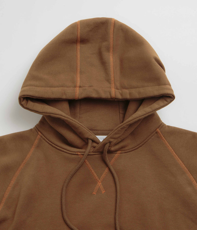 Pop Trading Company Logo Hoodie in Bison