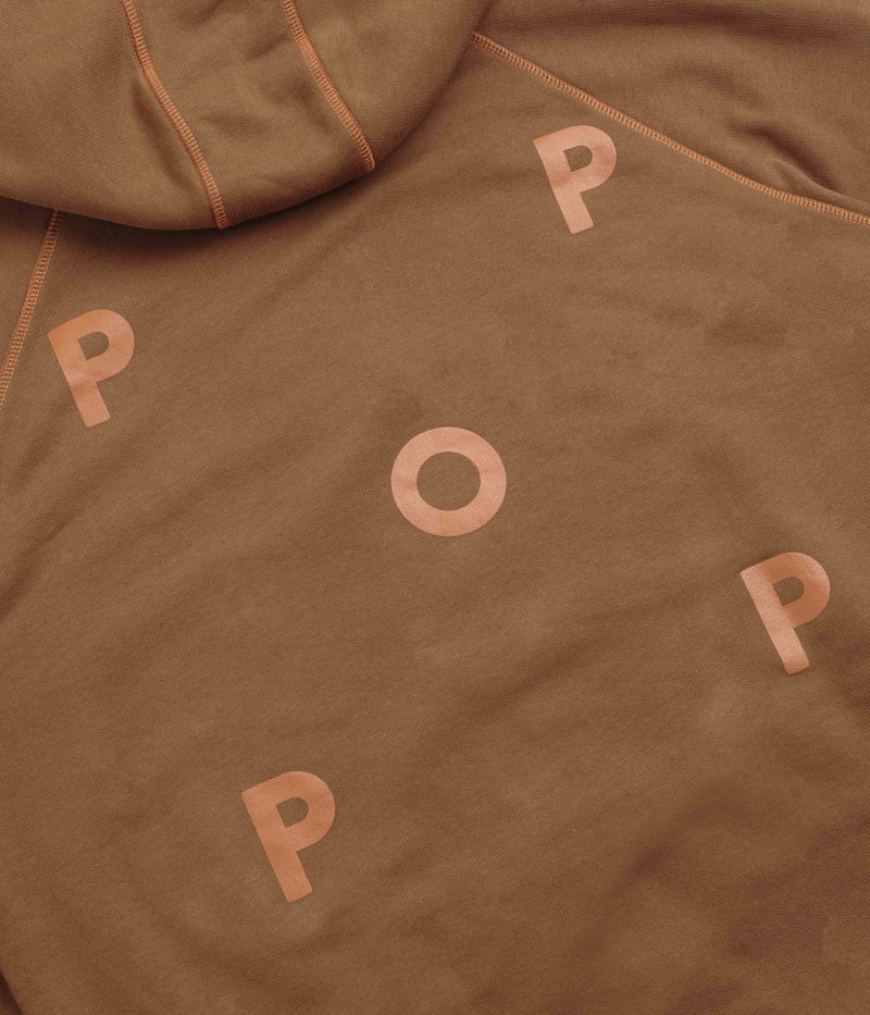Pop Trading Company Logo Hoodie in Bison