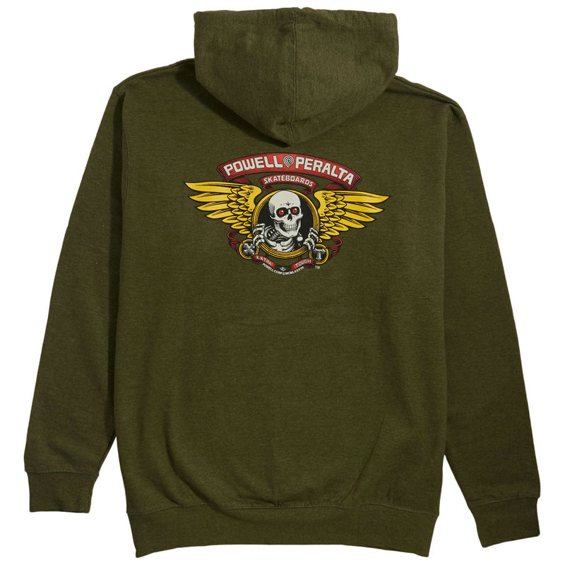 Powell-Peralta Winged Ripper Hoodie - Army Heather
