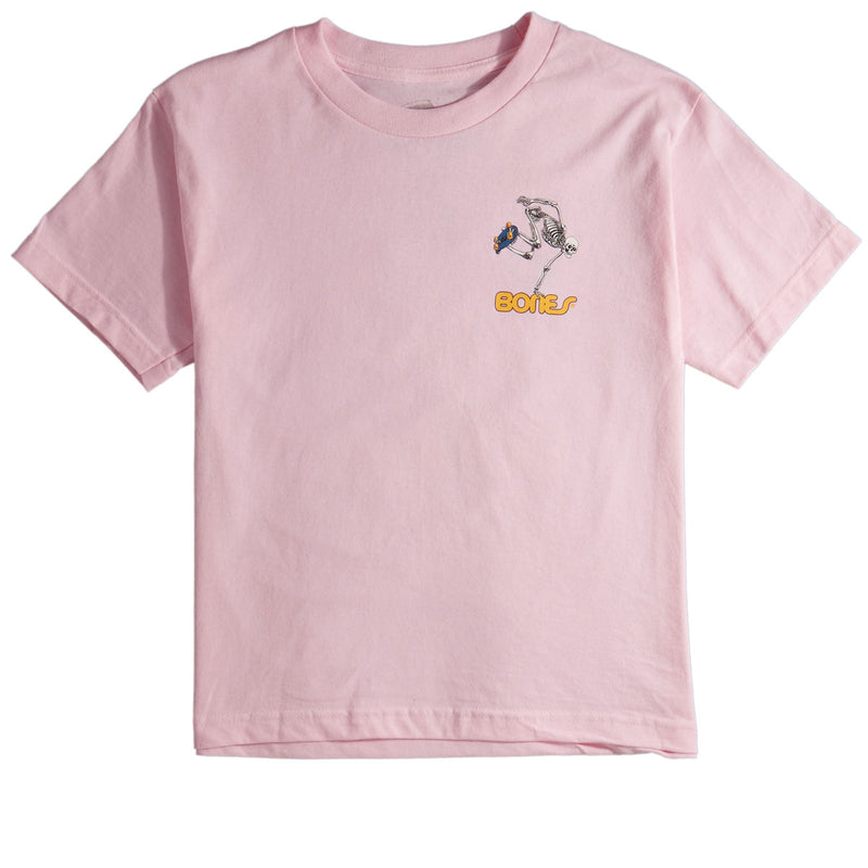 Powell-Peralta Youth Skateboard Skeleton T-Shirt - Light Pink