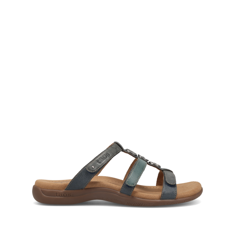 Side angle image of Taos Footwear Prize 4 Blue Multi Size 7