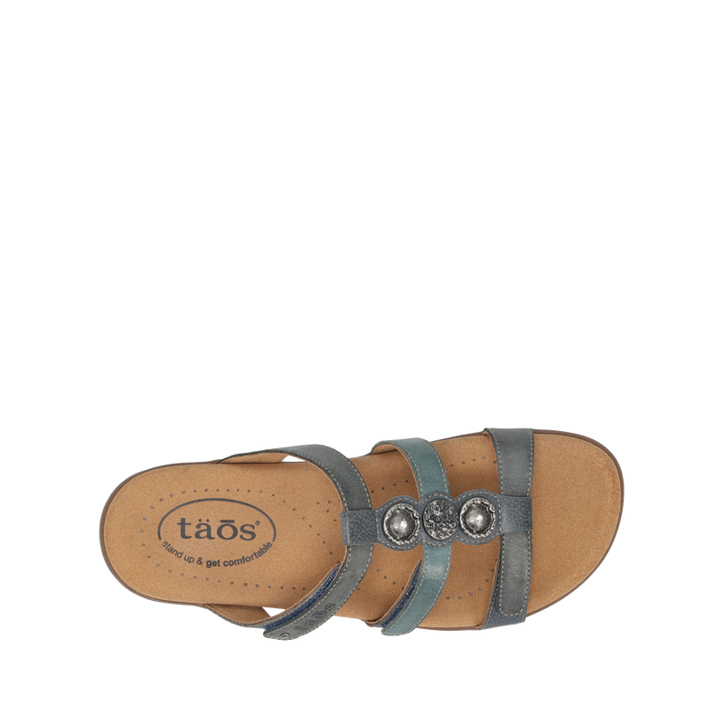 Top down image of Taos Footwear Prize 4 Blue Multi Size 7