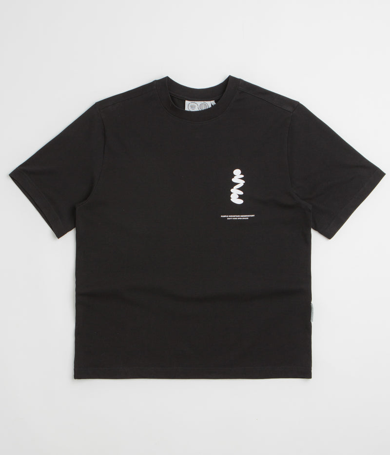 Purple Mountain Observatory Boulders T-Shirt in Black