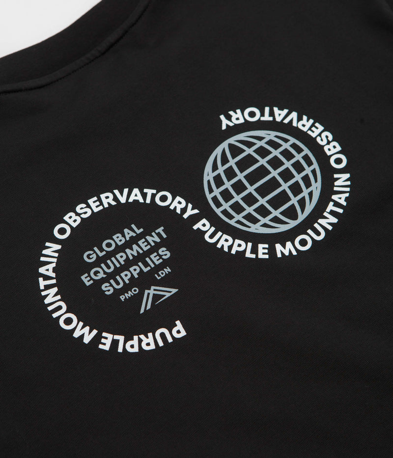 Purple Mountain Observatory Globe T-Shirt in Black and White