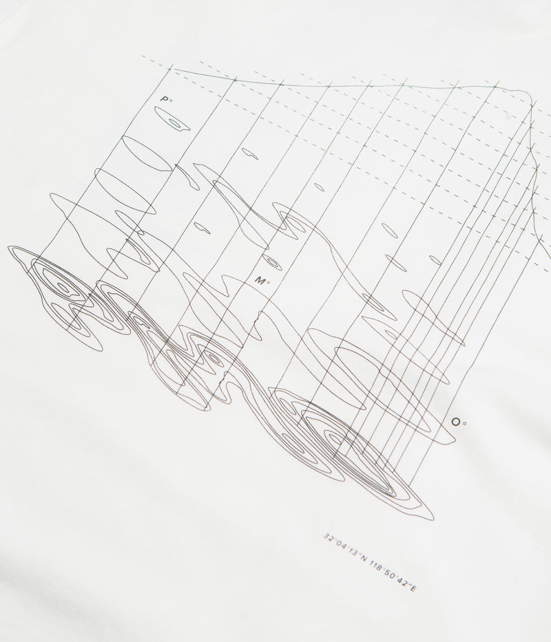Purple Mountain Observatory Map Projections Long Sleeve T-Shirt in White