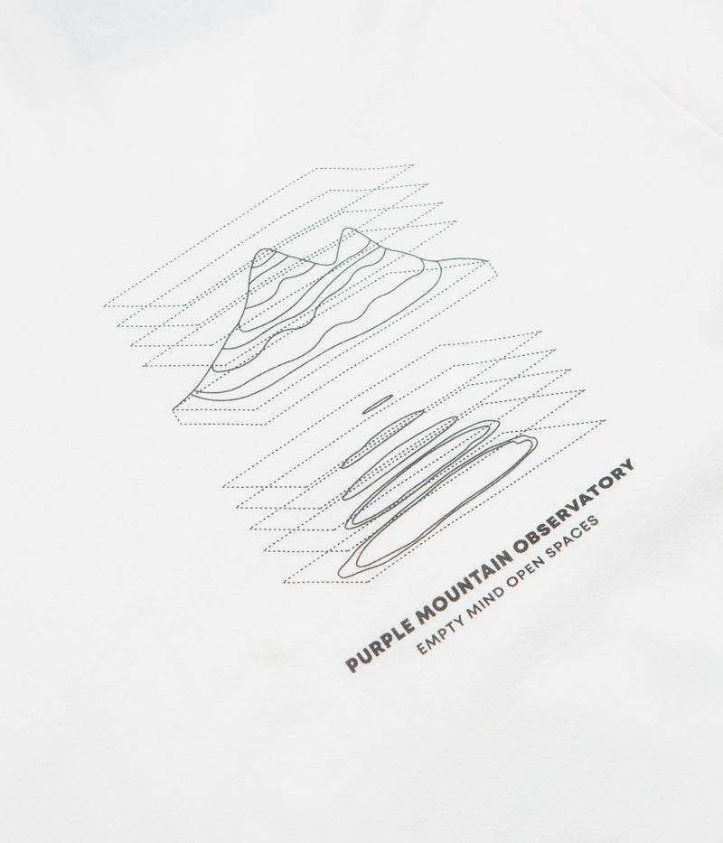 Purple Mountain Observatory Map Projections Long Sleeve T-Shirt in White