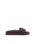 QUARTILLA - CHOCOLATE RAFFIA-Sandals-Billini-Billini