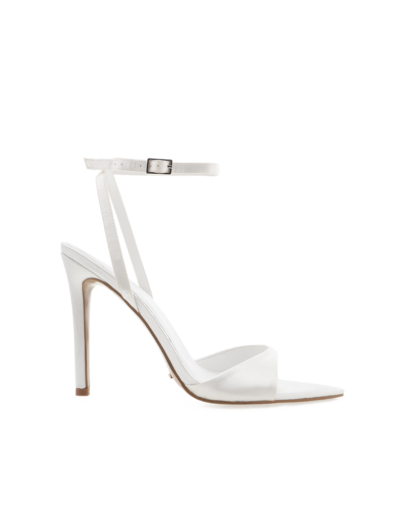 QUINNELL - WHITE SATIN-Heels-Billini-Billini