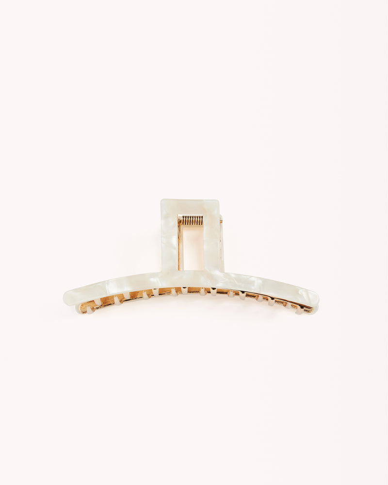 RESIN METAL CLAW CLIP - PEARL-HAIR ACCESSORY-Billini-O/S-Billini