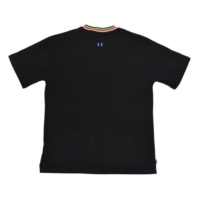 Rubber Patch Multicolor Collar Tee
