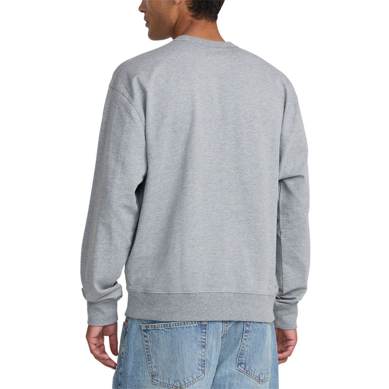 RVCA Sleepy Girl Pocket Crew Sweatshirt - Charcoal Heather