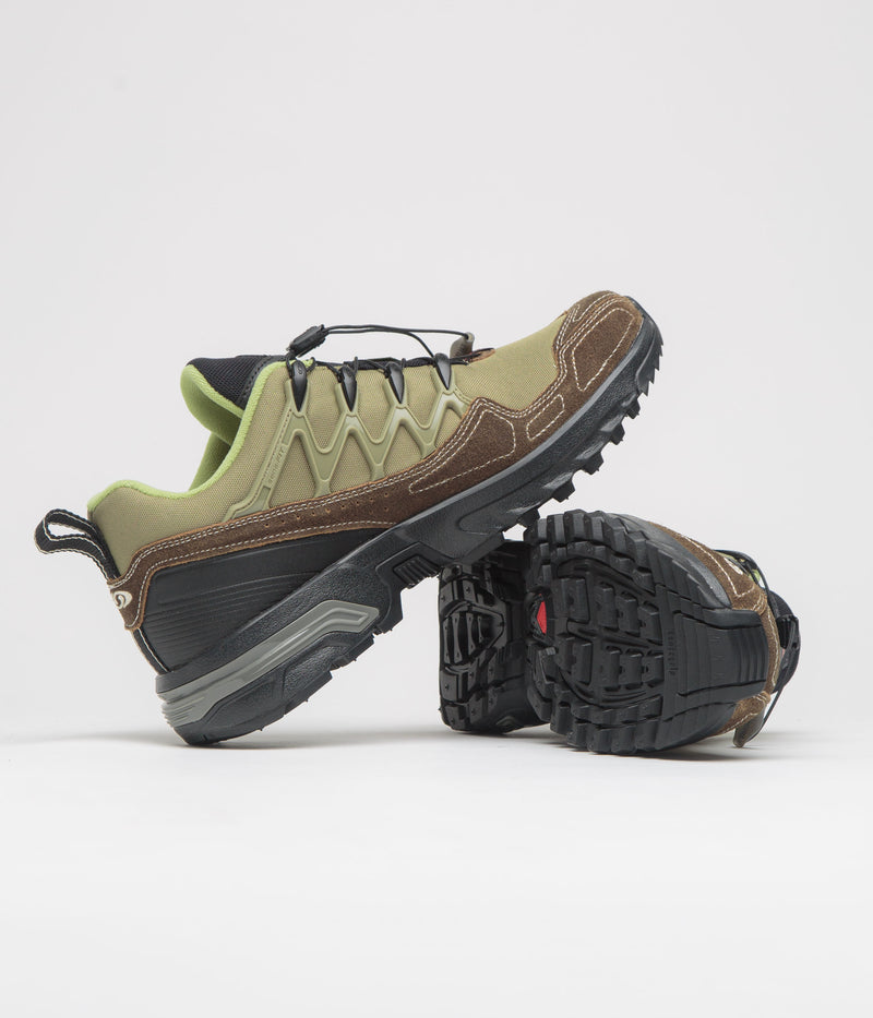 Salomon ACS+ Escape Shoes in Aloe and Dark Earth / Burnt Ochre
