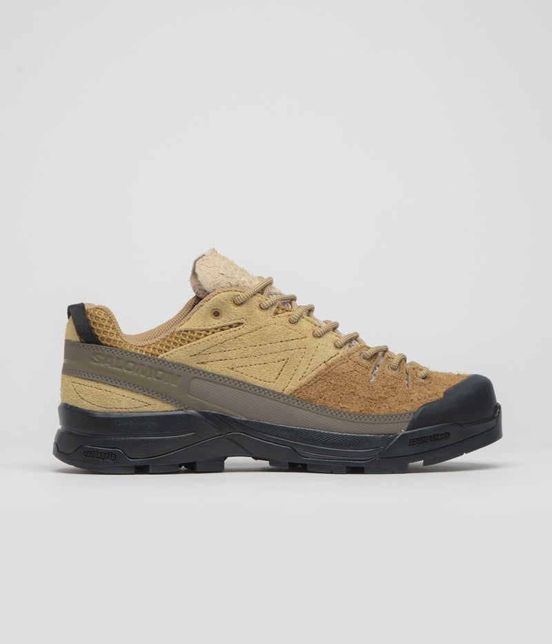 Salomon X-ALP Suede Shoes in Bronze Brown and Wood Thrush / Safari