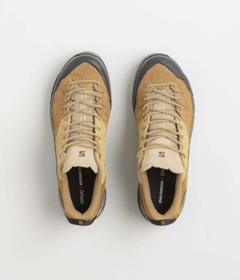 Salomon X-ALP Suede Shoes in Bronze Brown and Wood Thrush / Safari