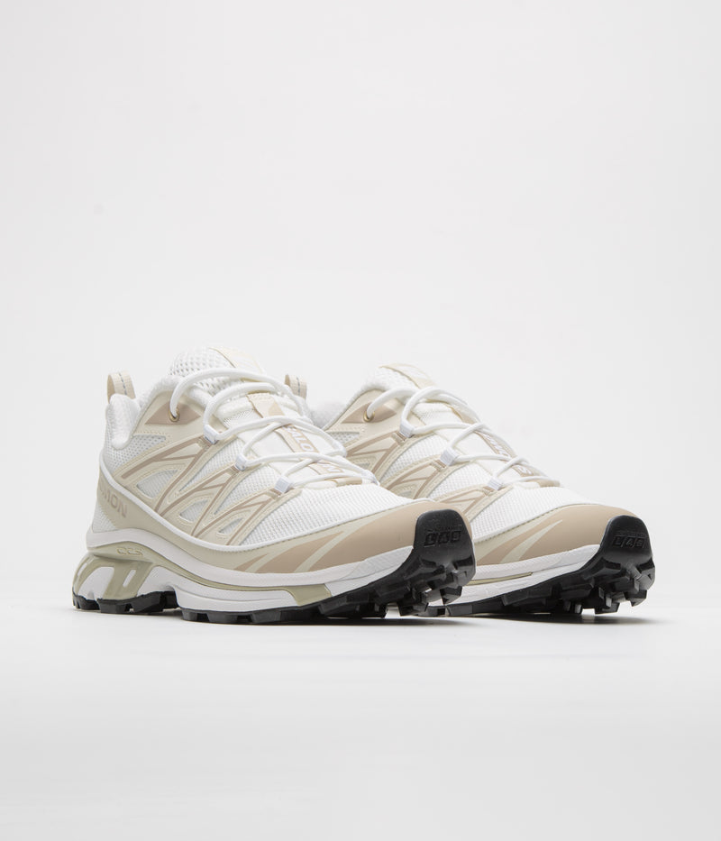 Salomon XT-6 Expanse Shoes in White and Rainy Day / Oxford Tan