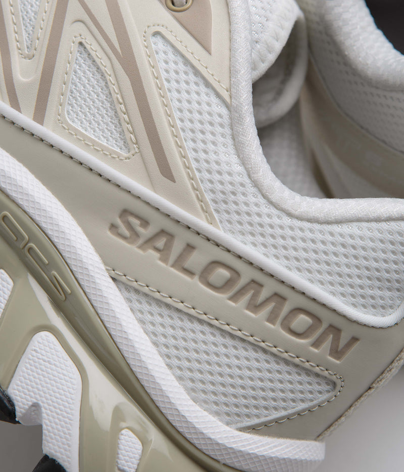 Salomon XT-6 Expanse Shoes in White and Rainy Day / Oxford Tan