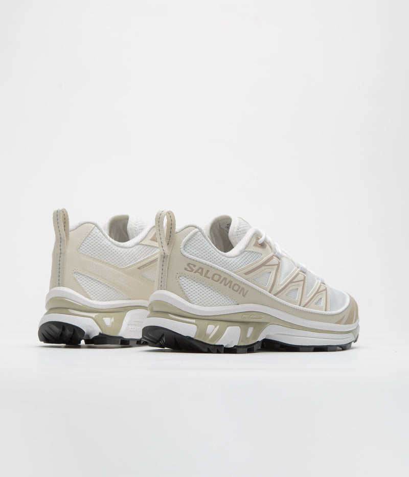 Salomon XT-6 Expanse Shoes in White and Rainy Day / Oxford Tan