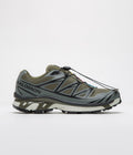 Salomon XT-6 GTX Shoes in Olive Night and Sedona Sage / Black