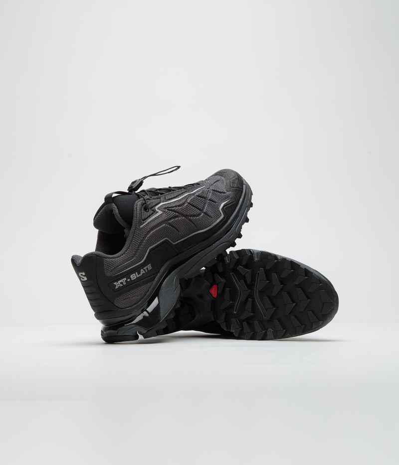Salomon XT-Slate Shoes in Black and Asphalt / Silver