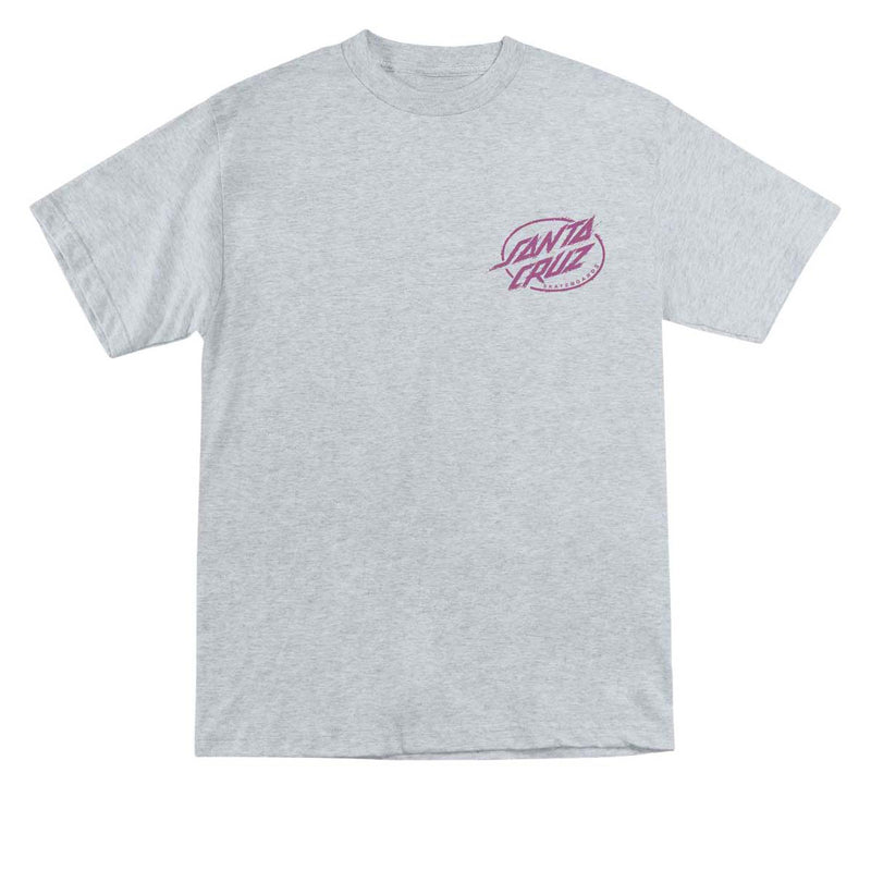 Santa Cruz Wooten Cyber Skull T-Shirt - Heather Grey