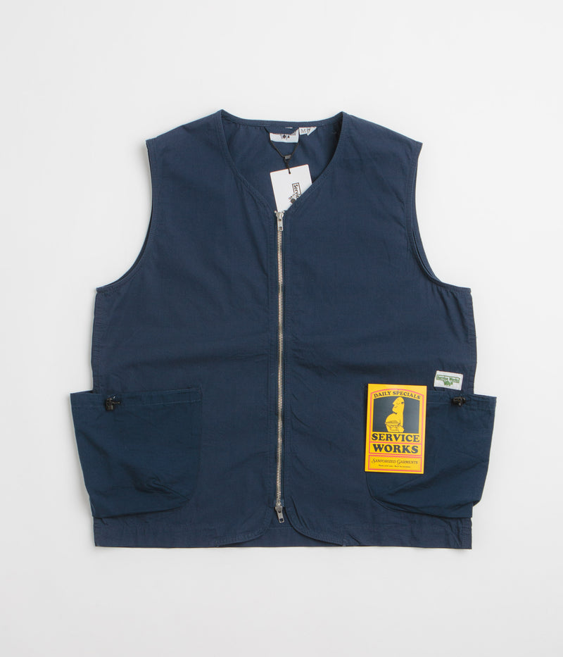 Service Works Gardener Vest in Navy