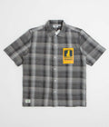 Service Works Plaid Resort Short Sleeve Shirt in Black