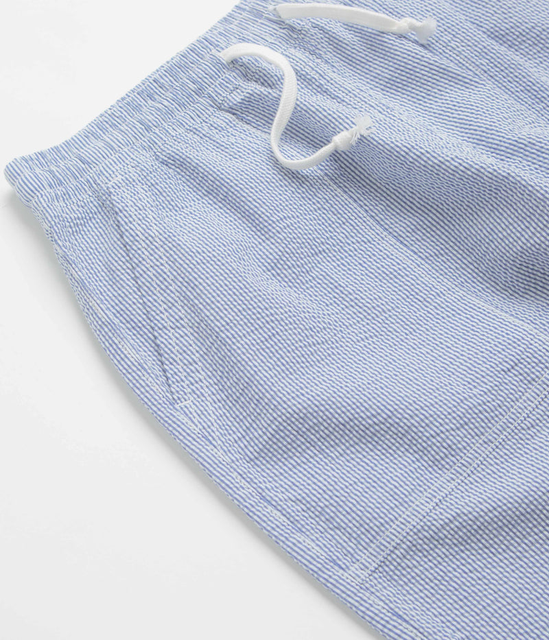 Service Works Seersucker Chef Pants in Navy Stripe