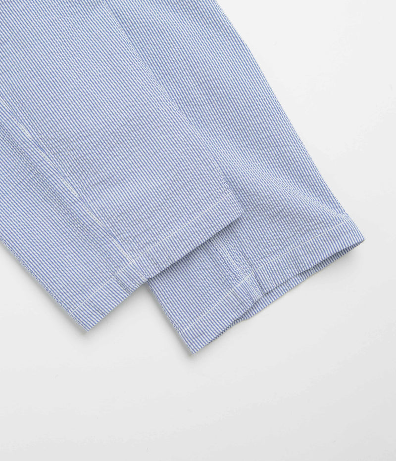 Service Works Seersucker Chef Pants in Navy Stripe