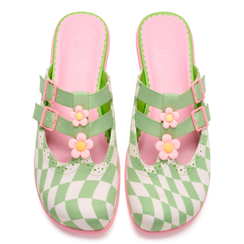 Shaken Squares Women's Mary Jane Clogs