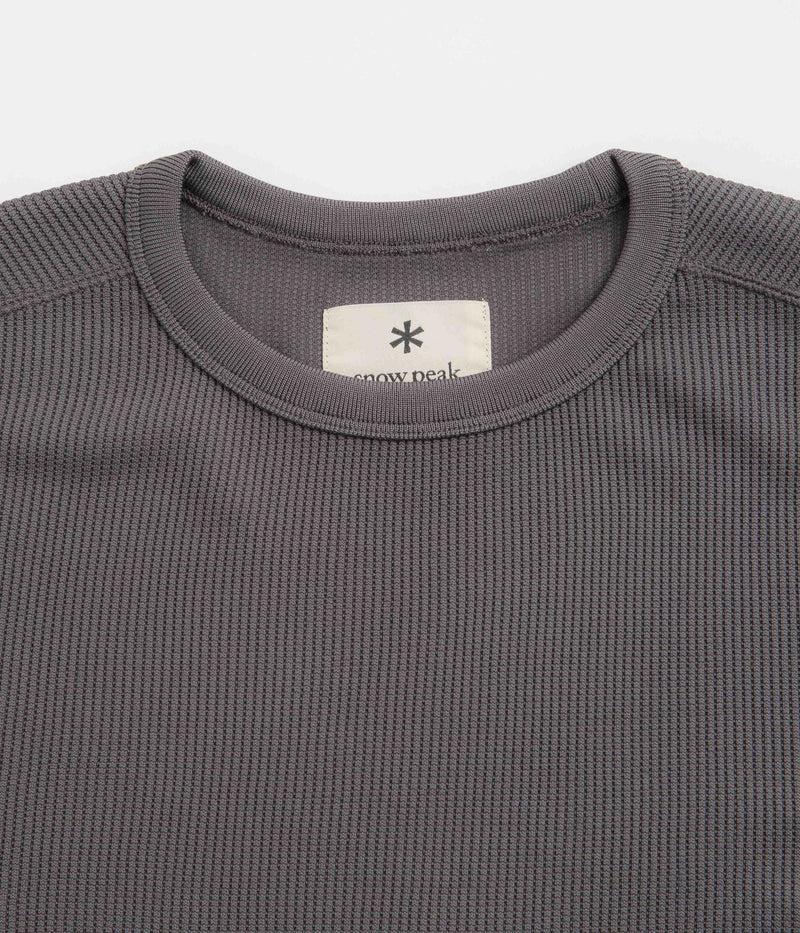 Snow Peak Dry Thermal T-Shirt in Charcoal