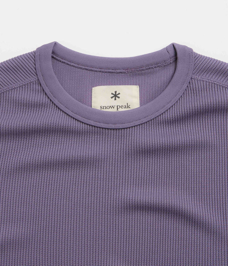 Snow Peak Dry Thermal T-Shirt in Light Purple