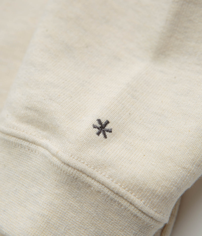 Snow Peak Recycled Cotton Crewneck Sweatshirt in Oatmeal