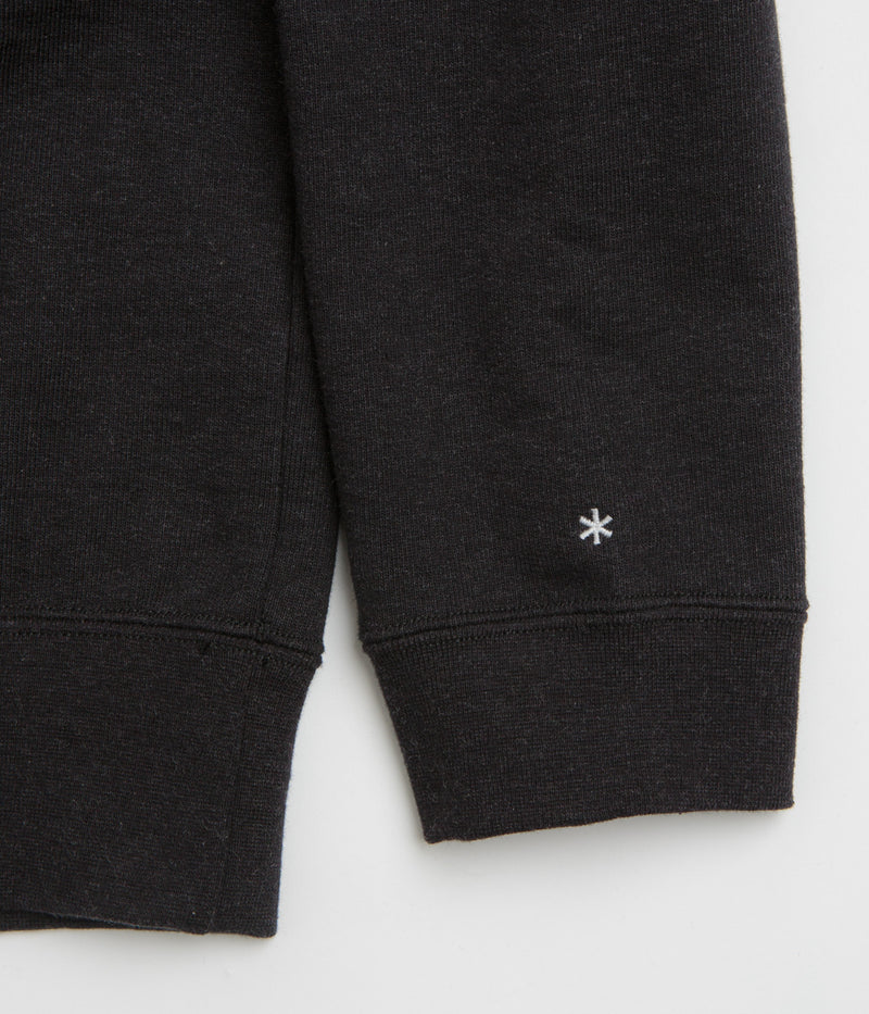 Snow Peak Recycled Cotton Hoodie in Black