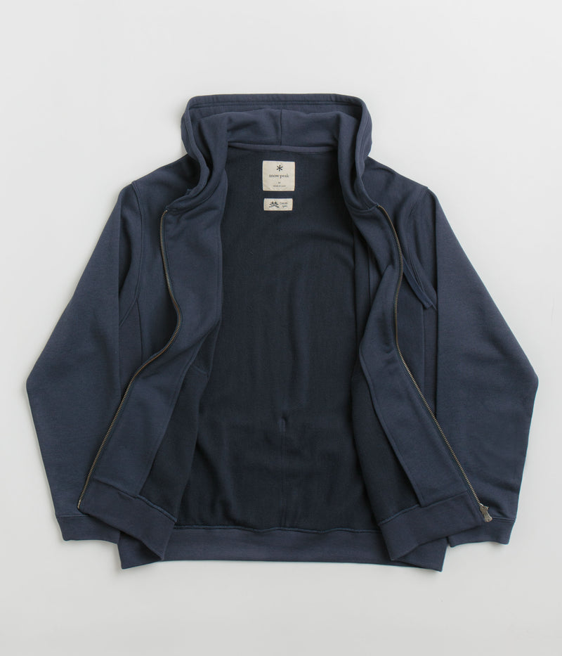 Snow Peak Takibi Zip Hoodie in Navy