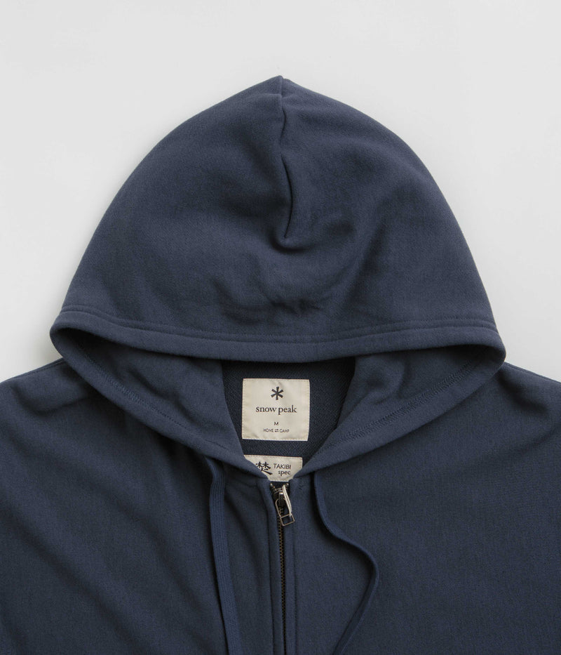 Snow Peak Takibi Zip Hoodie in Navy