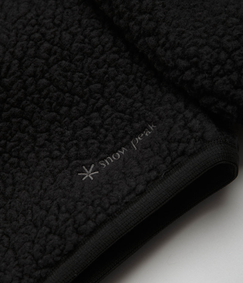 Snow Peak Thermal Boa Fleece Jacket in Black