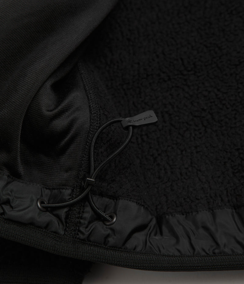 Snow Peak Thermal Boa Fleece Jacket in Black