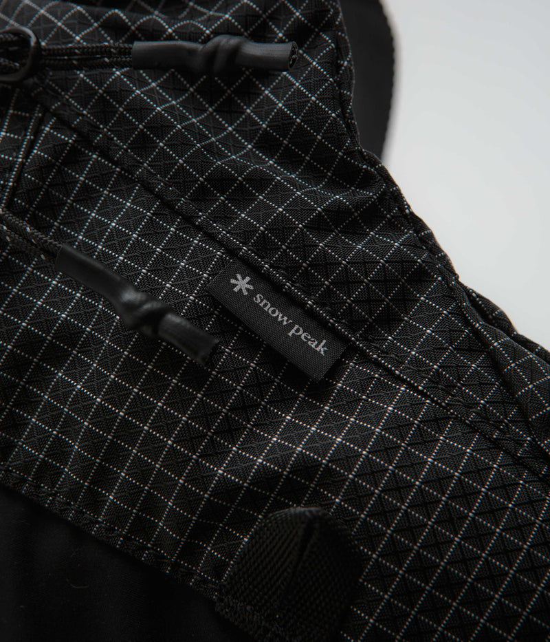 Snow Peak Transit Waist Bag in Black